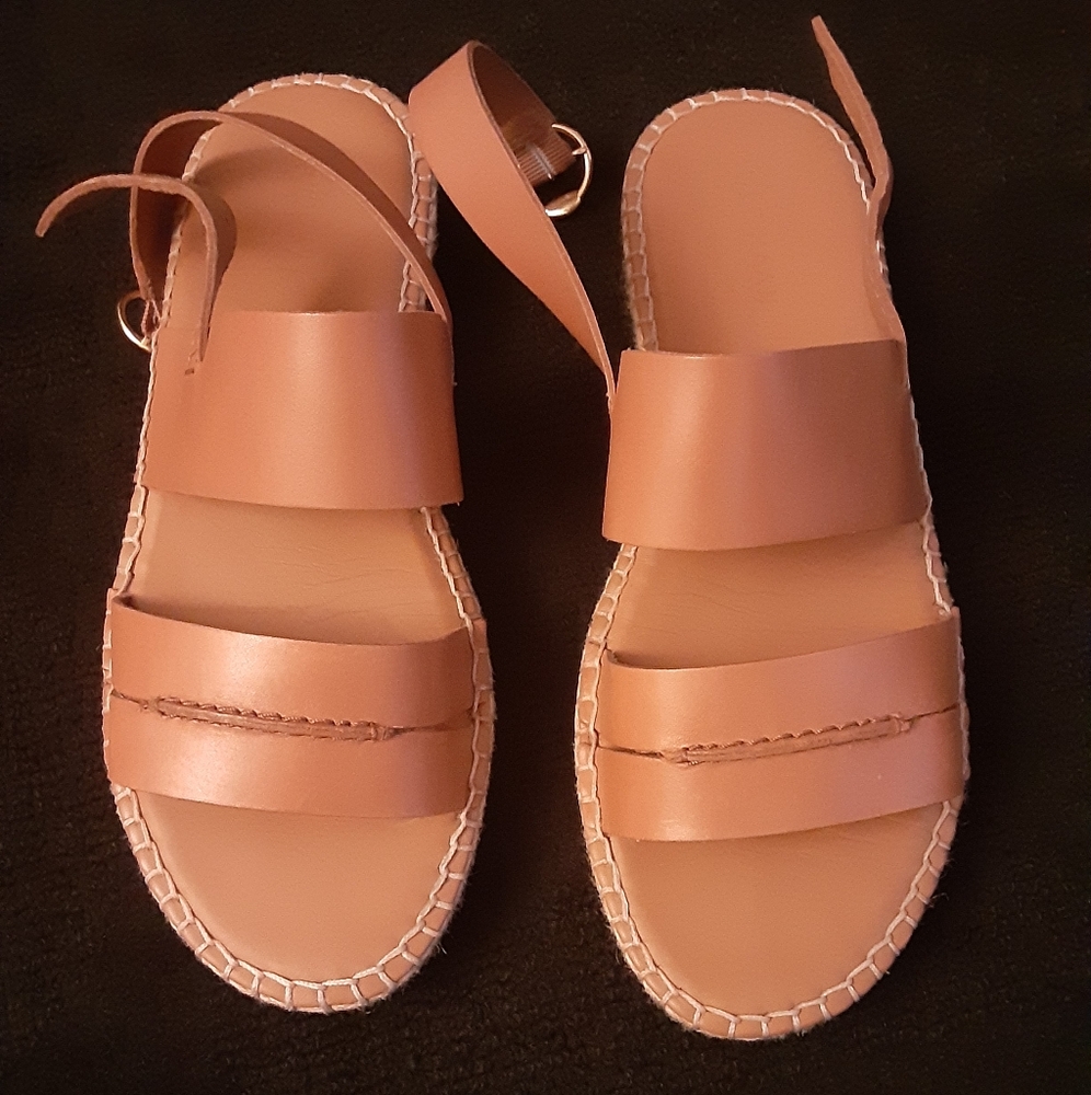Pecan Espadrille Sandals